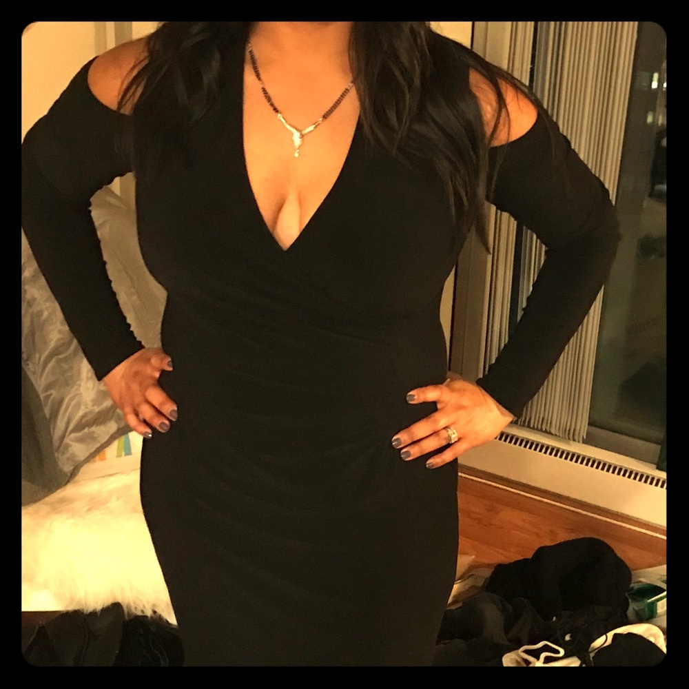 Black cocktail dress